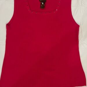 Multiples Pink Tank Top with Stud Details